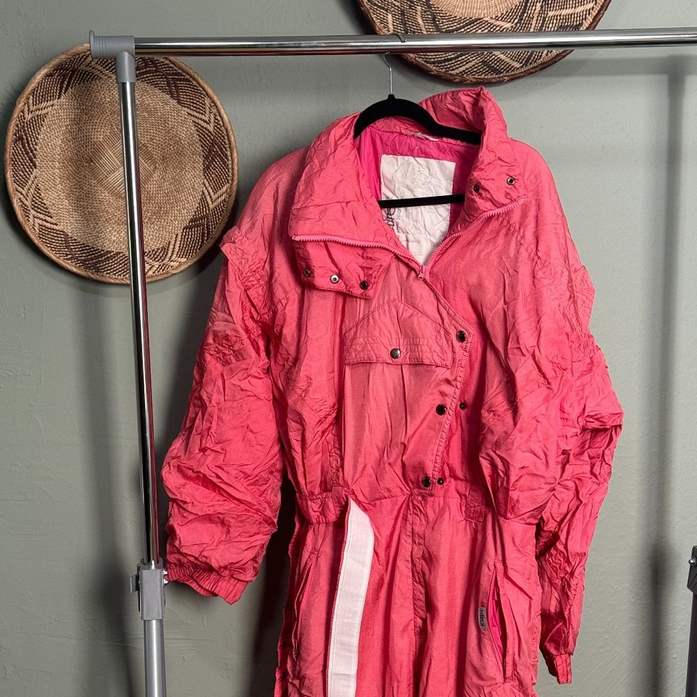 Pink Retro Ski One Piece